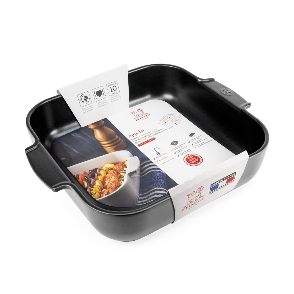 Plat à four carré noir 36 cm - Visuel 1